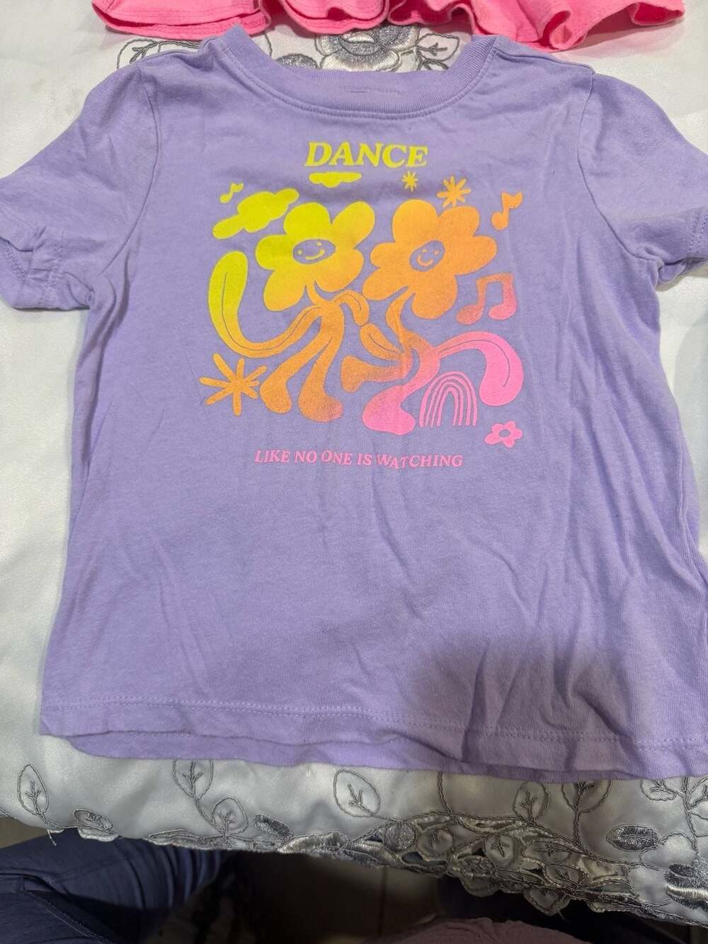 Old Navy Purple Dance Graphic T-Shirt Girls Size 3T